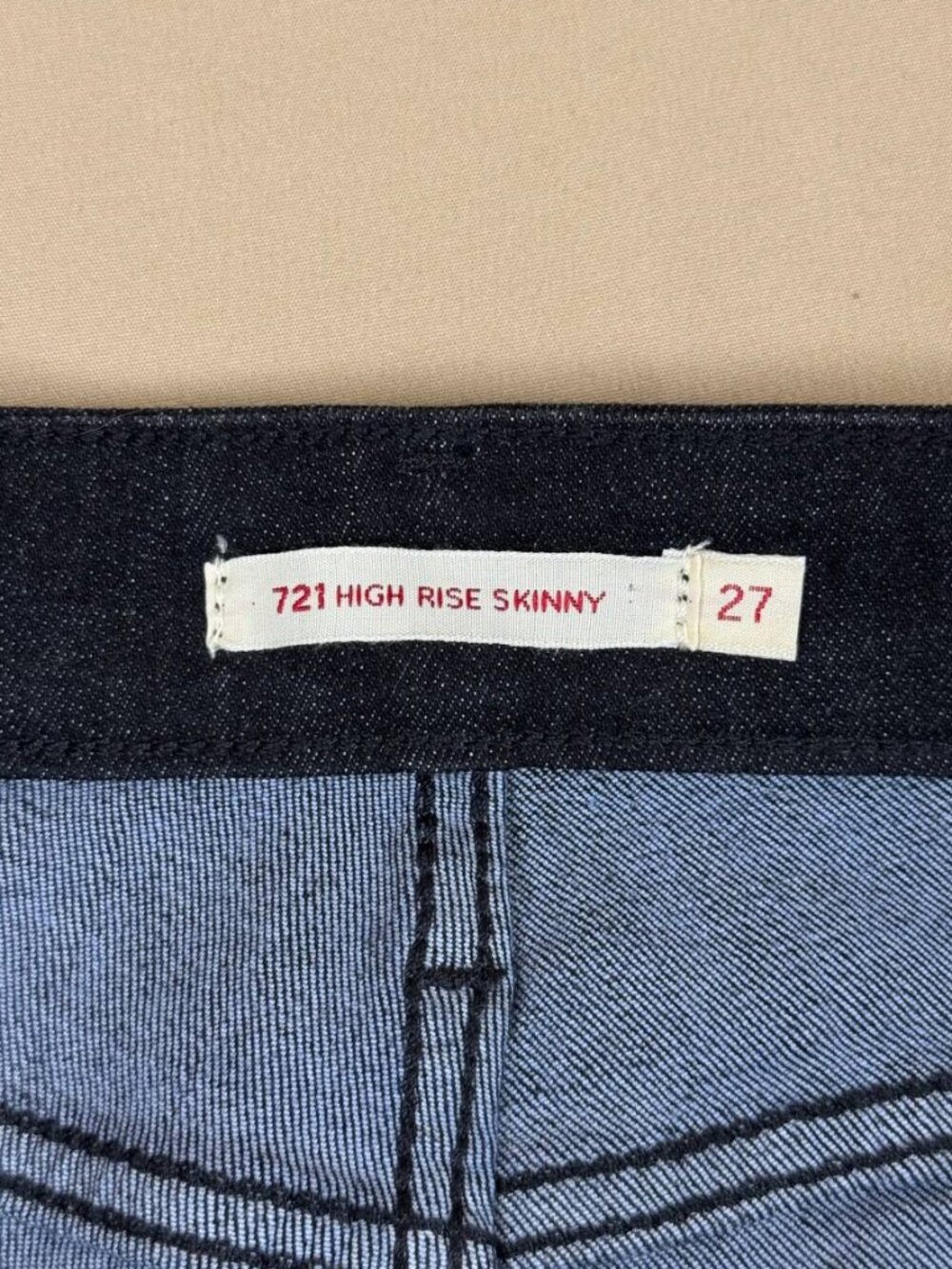 Levi’s Premium 721 High Rise Skinny Jeans Women’s W27 Floral Embroidered - Picture 10 of 13